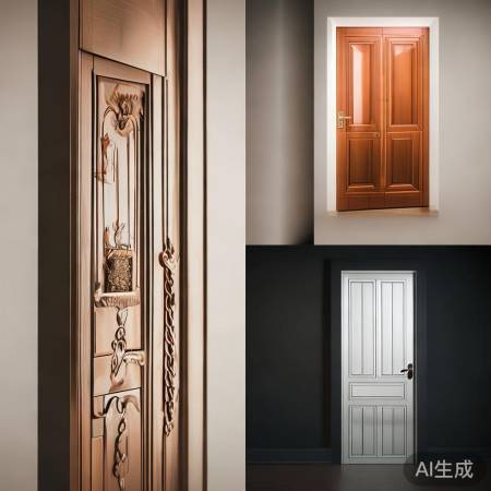 门材质:钢铜铝,安全美观度。