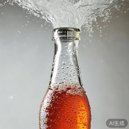 瓶口朝上,压缩效果佳