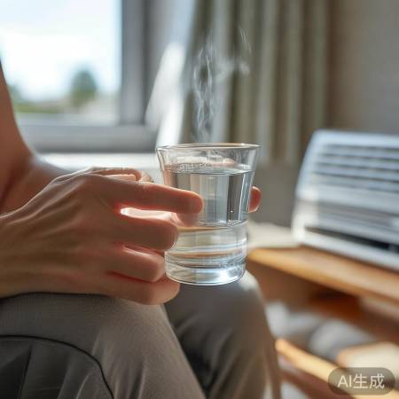 空调房易干燥,多补水保健康