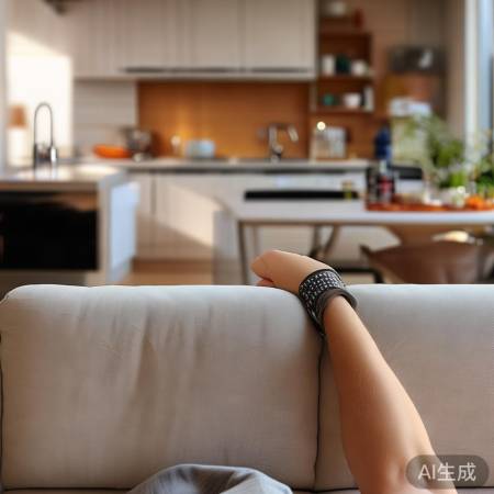 遥控器放沙发旁,方便实用。