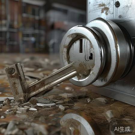 钥匙卡顿原因:灰尘堵塞/钥匙磨