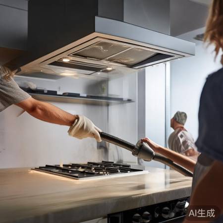 清洁油烟机内部，延长使用寿命