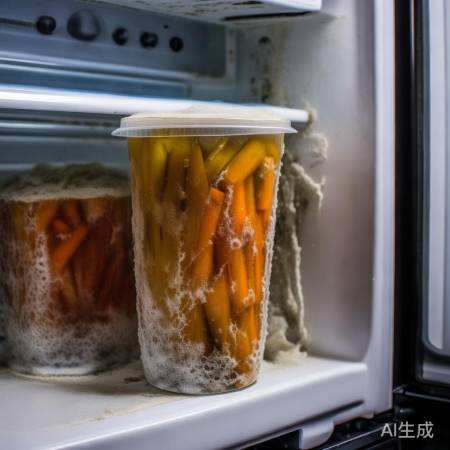 冰箱湿度大,腌菜长白毛