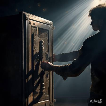 保险柜门缓缓开启