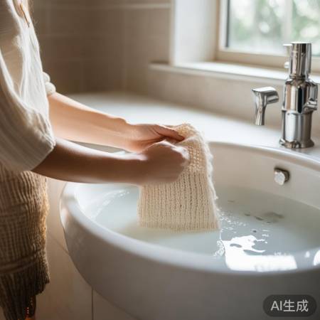 小心清洗羊毛衫