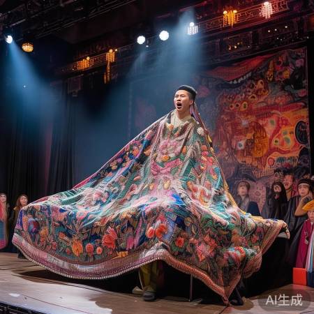 刘宇披绣花被子上台唱歌，现场太惊艳！