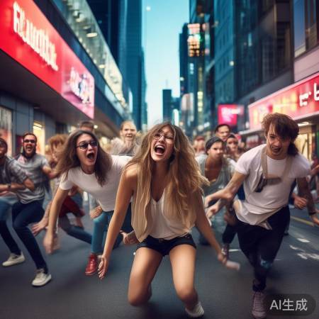 “闪身步流行，年轻人注意安全”