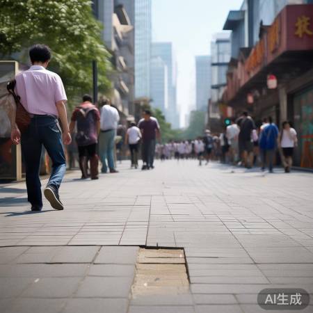 深圳宝安人行道落差惊险！20厘米差距让人担忧